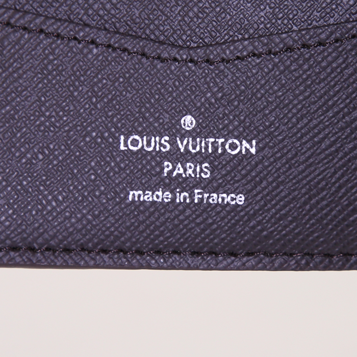 Portafogli Louis Vuitton in tela a scacchi ebana - Detail D2