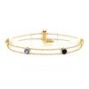 Flexible Chaumet Amour bracelet in yellow gold,  semi-precious stones and diamonds - 00pp thumbnail