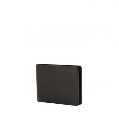 Portafogli Louis Vuitton in pelle taiga nera