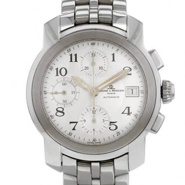 Montre Baume 
Mercier Capeland en acier Ref :  M045216 Vers  1990