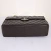 Chanel Timeless jumbo handbag in brown quilted grained leather - Detail D5 thumbnail