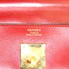 Borsa Hermes Kelly 35 cm in pelle box rosso H e tela beige - Detail D3 thumbnail
