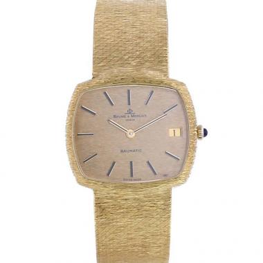 Reloj Baume & Mercier Baumatic de oro amarillo 18k Circa  1980