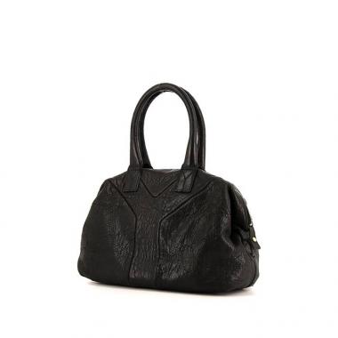 Bolso de mano Yves Saint Laurent Easy modelo pequeño en cuero negro