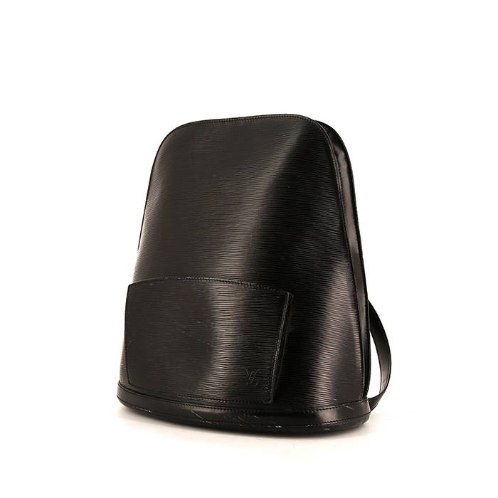 Lot - LOUIS VUITTON Mini sac cabas Louis Vuitton en cuir épi noir