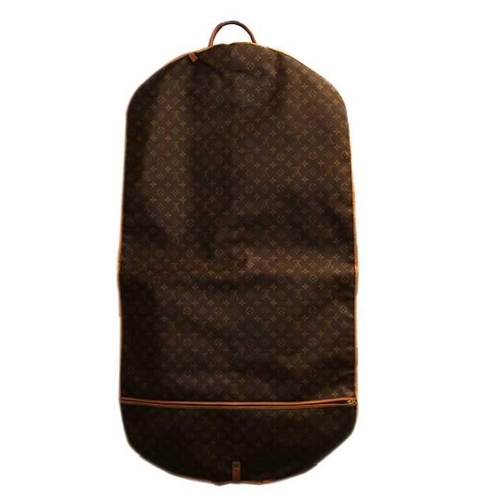 Porta abiti Louis Vuitton in tela monogram e pelle naturale - Detail D3