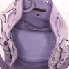 Borsa a tracolla Ralph Lauren   in camoscio viola mammola - Detail D3 thumbnail