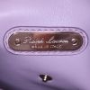 Borsa a tracolla Ralph Lauren   in camoscio viola mammola - Detail D4 thumbnail