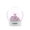 Boule à neige Chanel en verre transparent et plastique blanc - 00pp thumbnail