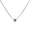 Cartier Tank necklace in white gold and in aquamarine - 00pp thumbnail
