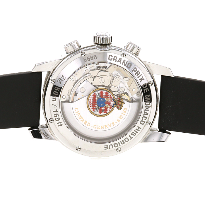 Chopard Grand Prix De Monaco Historique Chronograph watch in stainless steel Ref: 8992 Circa 2009 - Detail D3
