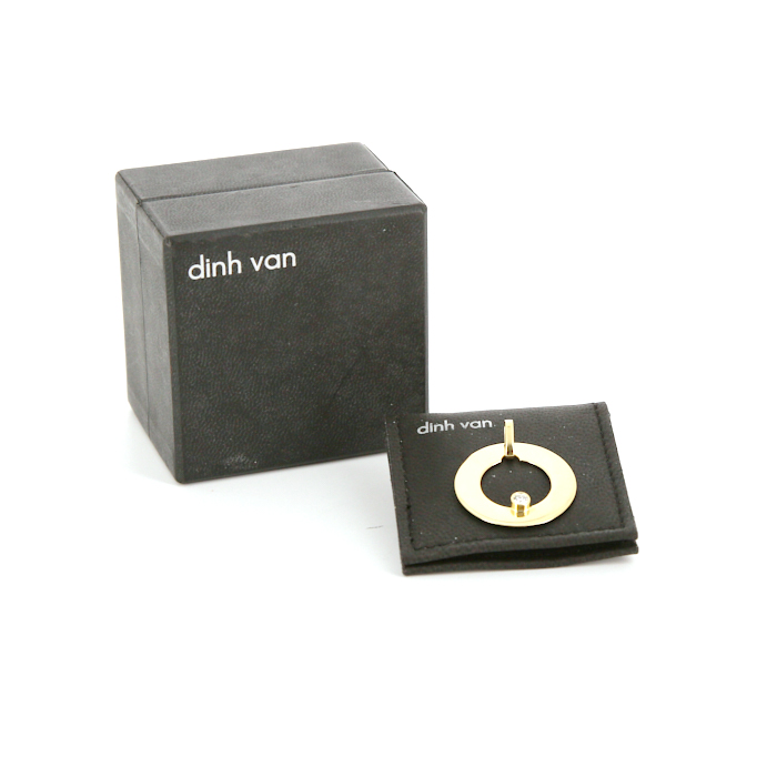 Dinh Van Cible pendant in yellow gold and diamond - Detail D2