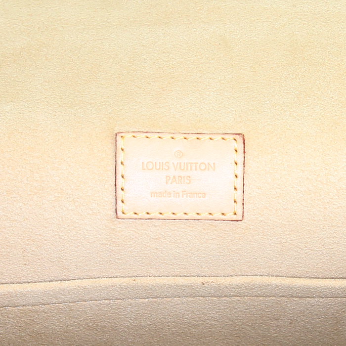 Louis Vuitton Hudson handbag in monogram canvas and natural leather - Detail D3