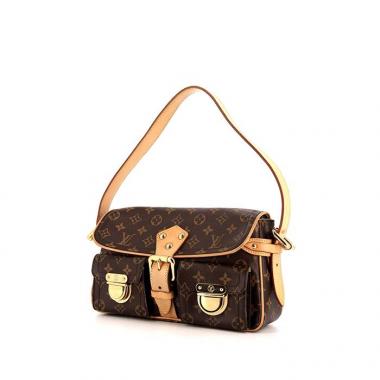 Louis Vuitton Hudson handbag in monogram canvas and natural leather