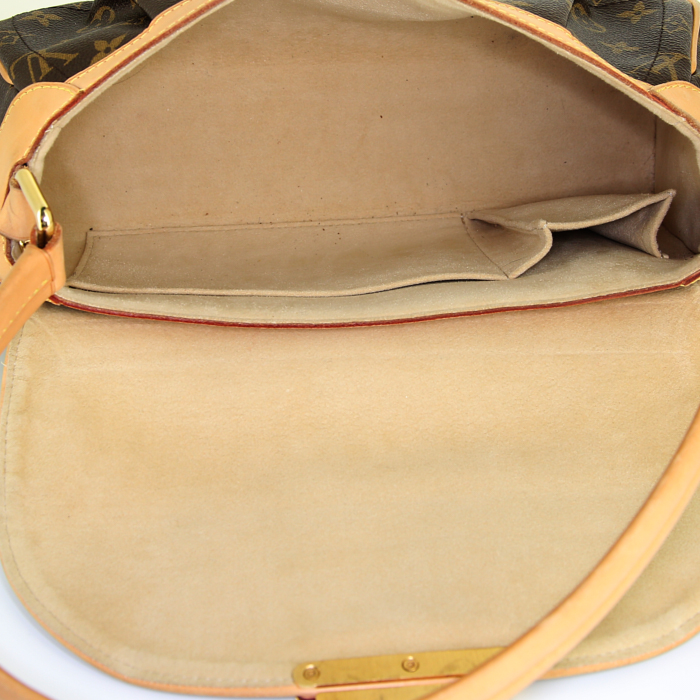 Louis Vuitton Beverly handbag in monogram canvas and natural leather - Detail D2