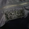 Shopping bag Burberry in tela Haymarket grigia e pelle verniciata nera - Detail D3 thumbnail