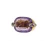 Pomellato Pin Up ring in pink gold,  diamonds and sapphires and in amethyst - 00pp thumbnail