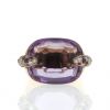 Pomellato Pin Up ring in pink gold,  diamonds and sapphires and in amethyst - 360 thumbnail
