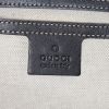 Gucci shopping bag in monogram canvas and black leather - Detail D3 thumbnail