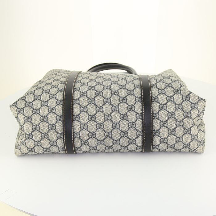 Bolso Cabás Gucci en lona Monogram y cuero negro - Detail D4