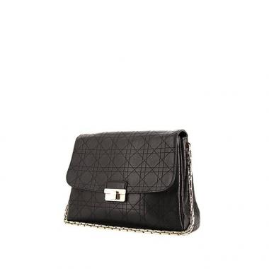 Dior Diorling shoulder bag in black leather cannage