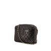 Bolso bandolera Chanel Camera en cuero acolchado negro - 00pp thumbnail