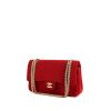 Chanel Timeless handbag in red quilted jersey - 00pp thumbnail