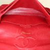 Chanel Timeless handbag in red quilted jersey - Detail D3 thumbnail