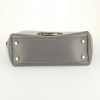 Tod's handbag in grey leather and grey suede - Detail D5 thumbnail