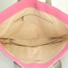 Chanel Grand Shopping shopping bag in cream color, pink and beige canvas - Detail D2 thumbnail