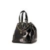Saint Laurent Overseas handbag in black patent leather - 00pp thumbnail