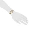 Cartier Baignoire watch in gold and stainless steel Ref:  4138 Circa  1990 - Detail D1 thumbnail