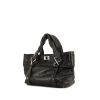 Chanel Petit Shopping handbag in black leather and black quilted leather - 00pp thumbnail