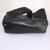 Bolso de mano Chanel Petit Shopping en cuero negro y cuero acolchado negro - Detail D4 thumbnail