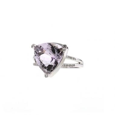 Mauboussin Mes Couleurs à Toi ring in white gold,  amethyst and diamonds and in amethyst