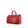 Borsa Louis Vuitton Speedy 35 in pelle Epi rossa - 00pp thumbnail