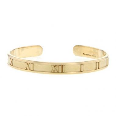 Open Tiffany & Co Atlas bracelet in yellow gold
