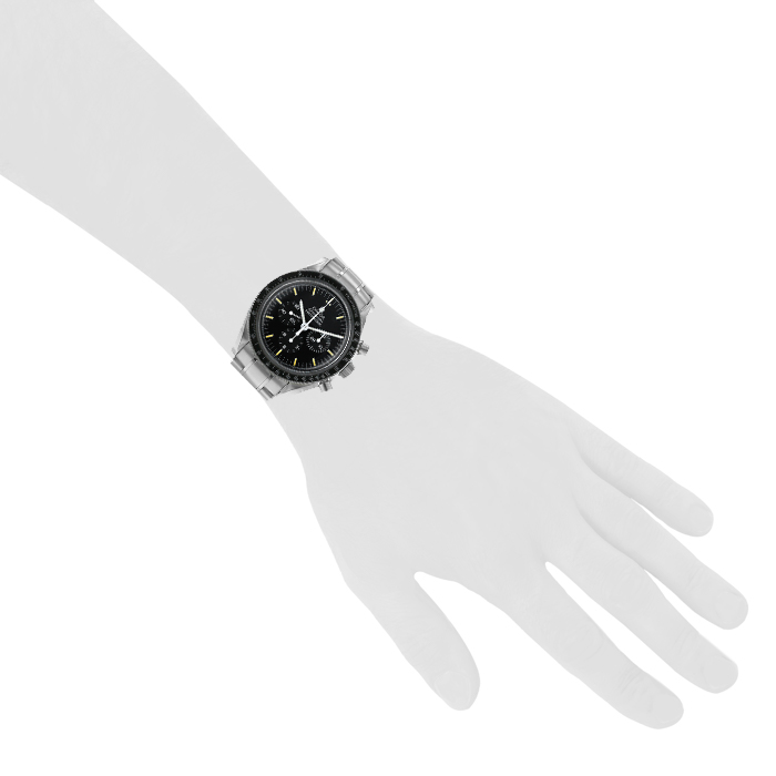 Orologio Omega Speedmaster in acciaio Ref :  1450022 Circa  1990 - Detail D1