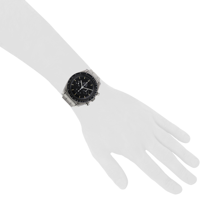 Montre Omega Speedmaster en acier Ref : 145022 Vers 1990 - Detail D1