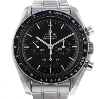 Orologio Omega Speedmaster in acciaio Ref :  145022 Circa  1990