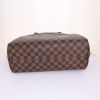 Louis Vuitton Nolita shoulder bag in ebene damier canvas and brown leather - Detail D5 thumbnail