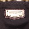 Miu Miu handbag in brown quilted leather - Detail D4 thumbnail
