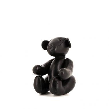 Gucci Teddy Bear en cuir noir