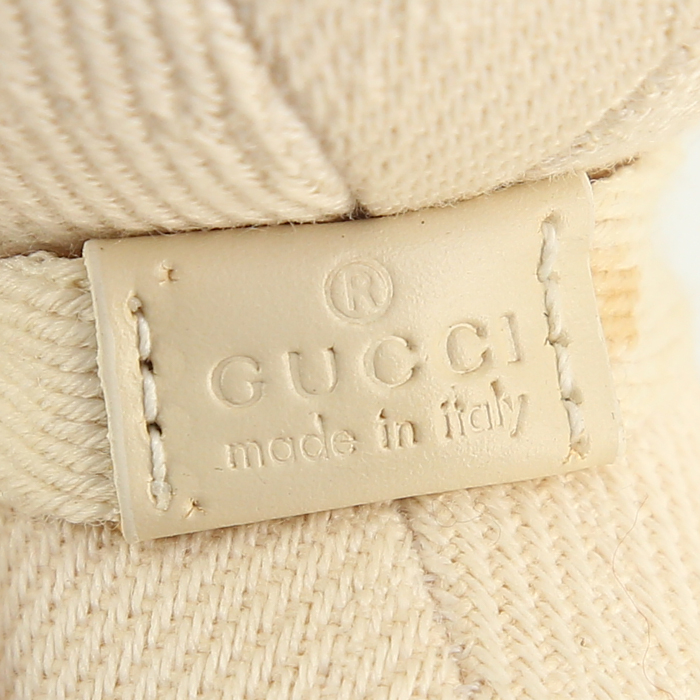 Gucci Teddy Bear en lona beige crudo - Detail D3
