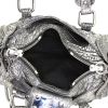 Chloé Mini Paddington small model handbag in silver leather - Detail D2 thumbnail
