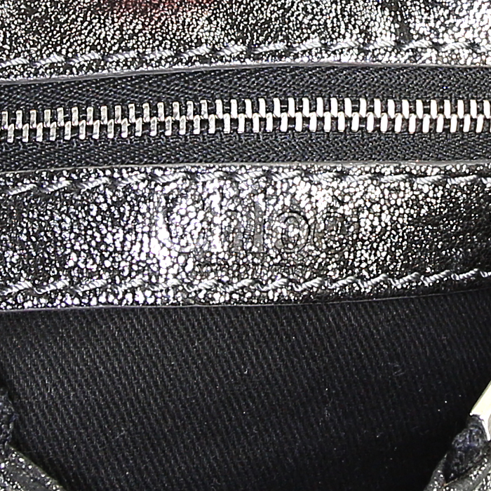 Borsa Chloé Mini Paddington modello piccolo in pelle argentata - Detail D3