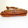 Chloé handbag in brown leather - Detail D4 thumbnail
