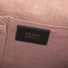 Fendi handbag in beige canvas and blue leather - Detail D4 thumbnail