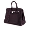 Hermes Birkin 35 cm handbag in purple Raisin togo leather - 00pp thumbnail