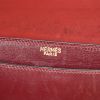 Hermès Fonsbelle handbag in burgundy box leather - Detail D3 thumbnail